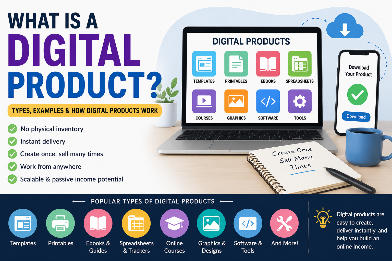 What Is a Digital Product? Types, Examples & How Digital Products Work - DigiDown blog