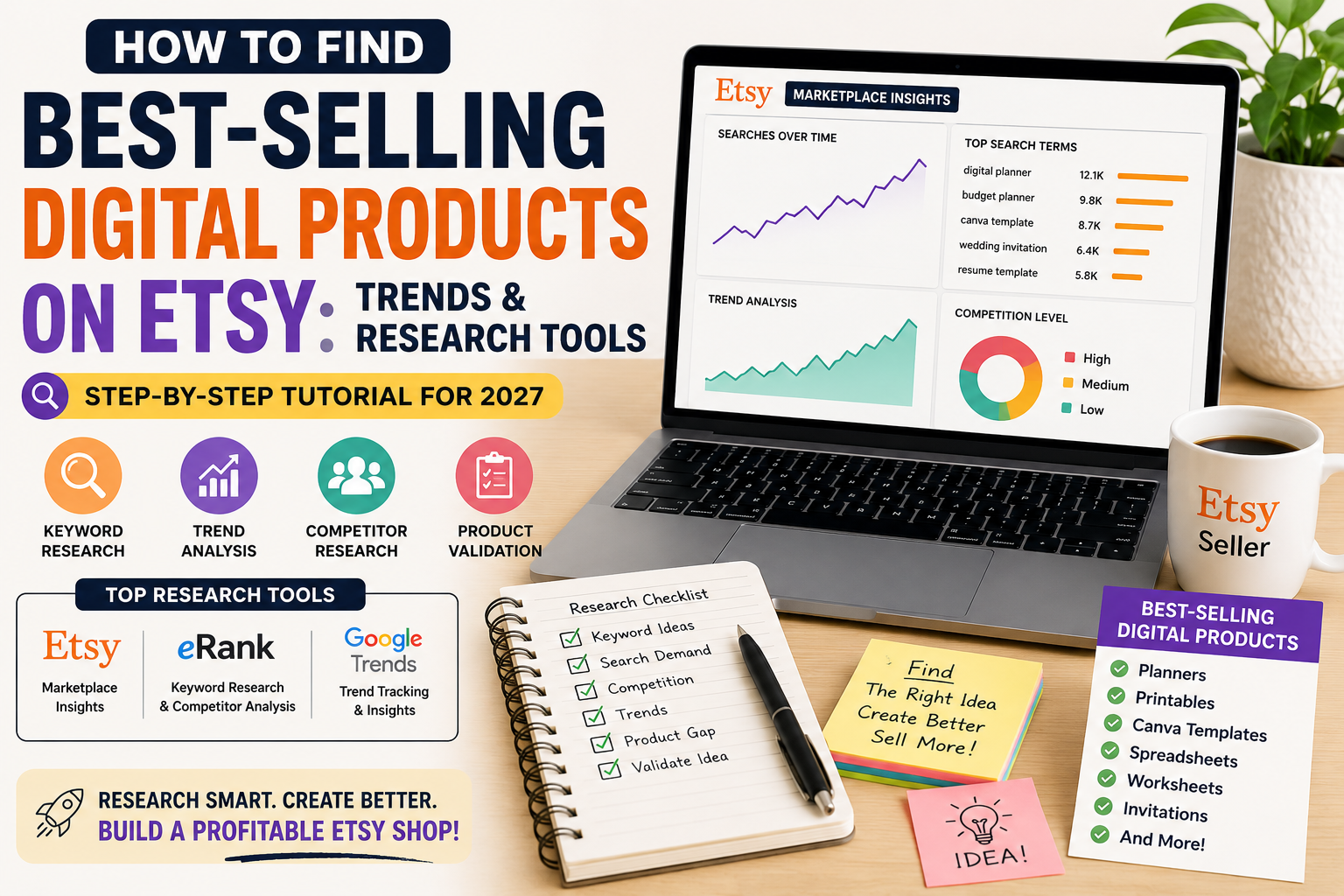 How to Find Best-Selling Digital Products on Etsy: Trends & Research Tools - DigiDown tutorial
